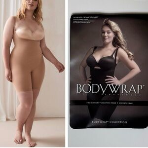 Bodywrap Shapewear High-Waist Longleg Underbust Bodysuit Firm Support Nude Sz X